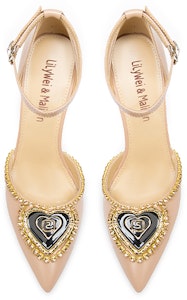 (W) Sandal Bertumit Tinggi Lily Wei 'Jernih Kristal Nude' L-042 Lookbook (W) Sandal Bertumit Tinggi Lily Wei 'Jernih Kristal Nude' L-042