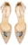 (W) Sandal Bertumit Tinggi Lily Wei 'Jernih Kristal Nude' L-042