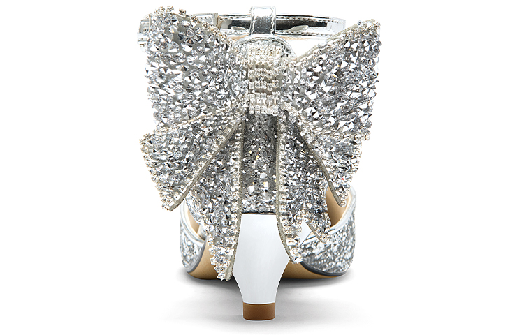 Shop (W) (レディース)リリーウェイ スティレットサンダル「シルバーシーケン蝶結び」NN-139-a NN-139-a