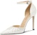 (W) Sandal Tumit Tinggi Lily Wei 'Kristal Putih' L-046