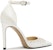 (W) Sandal Tumit Tinggi Lily Wei 'Kristal Putih' L-046