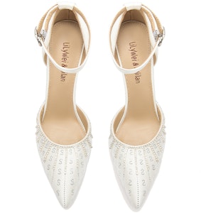 (W) (女性) リリィ・ウェイ スティレットサンダル「ホワイトクリスタル」L-046 L-046 Lookbook (W) (女性) リリィ・ウェイ スティレットサンダル「ホワイトクリスタル」L-046 L-046