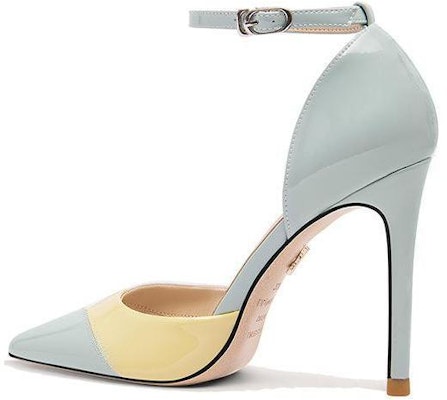 (Women) Lily Wei Stiletto Strap Heels 'Blue Patent' NN-540 Order (Women) Lily Wei Stiletto Strap Heels 'Blue Patent' NN-540