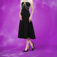 (W) Lily Wei 黑影绒面8厘米露趾高跟鞋 NN-408 Details for (W) Lily Wei 黑影绒面8厘米露趾高跟鞋 NN-408