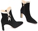 Lookbook (W) Lily Wei Boots Suede Fashion Zip Samping Hak 7.5cm M2-063