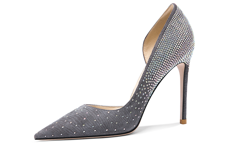 Buy (W) (女性用) リリー・ウェイスエードハイヒール グレー 『フレンチクリスタルスティレット』 NN-468 NN-468