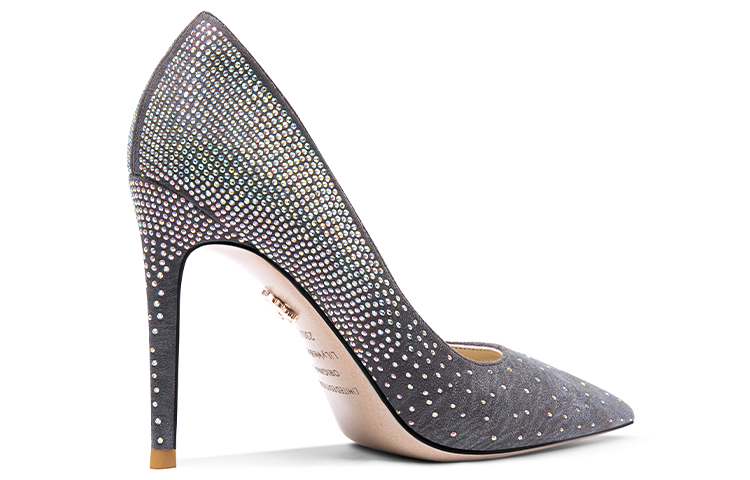 Order (W) (女性用) リリー・ウェイスエードハイヒール グレー 『フレンチクリスタルスティレット』 NN-468 NN-468