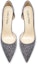 Lookbook (W) Lily Wei Suede Tumit Tinggi Kelabu 'Kasut Tumit Kristal Perancis' NN-468
