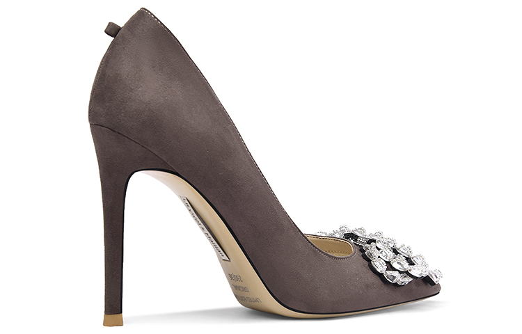 Order (W) Lily Wei Zapato en Ante Punta Fina sin Cordones 'Café' NN-106