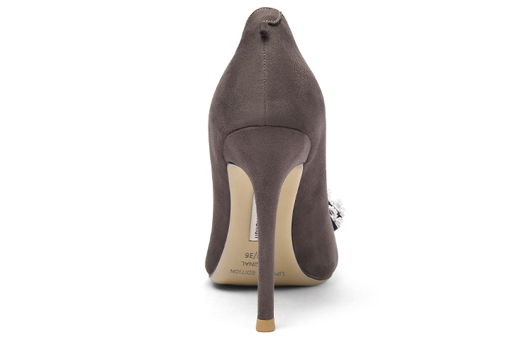 Shop (W) Lily Wei Zapato en Ante Punta Fina sin Cordones 'Café' NN-106