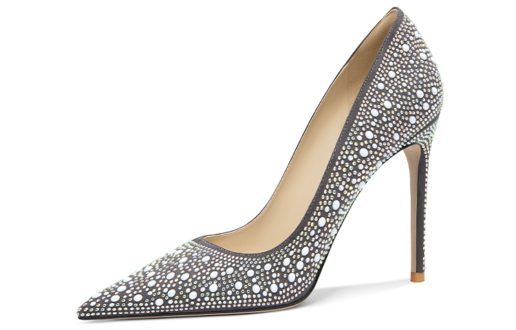 (Women) Lily Wei Suede Stiletto 'Simple Casual Grey' NN-457