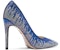 (W) Lily Wei Suede Stiletto Tumit Tinggi 'Biru' NN-466