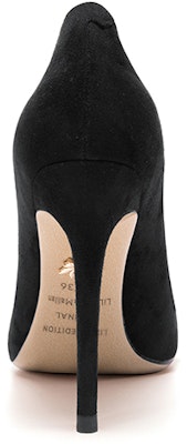 (Women) Lily Wei Suede Stiletto High Heels 10cm 'Black Crystal Slip-On' NN-528 Shop (Women) Lily Wei Suede Stiletto High Heels 10cm 'Black Crystal Slip-On' NN-528