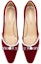 Lookbook (W) Lily Wei Kasut Tumit Tinggi Mutiara Velvet 'Red Velvet' M1-101