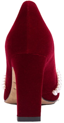 (W) Lily Wei Kasut Tumit Tinggi Mutiara Velvet 'Red Velvet' M1-101 Shop (W) Lily Wei Kasut Tumit Tinggi Mutiara Velvet 'Red Velvet' M1-101