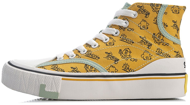 (Women) Li-Ning x LINE FRIENDS WeiWu Canvas Hi Shoes 'Yellow White' AGCQ594-1 Buy (Women) Li-Ning x LINE FRIENDS WeiWu Canvas Hi Shoes 'Yellow White' AGCQ594-1