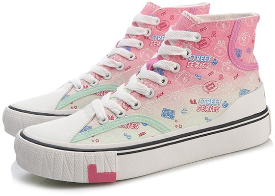 (Women) Li-Ning x LINE FRIENDS WeiWu Canvas Hi Shoes 'Pink White' AGCQ594-2 Lookbook (Women) Li-Ning x LINE FRIENDS WeiWu Canvas Hi Shoes 'Pink White' AGCQ594-2