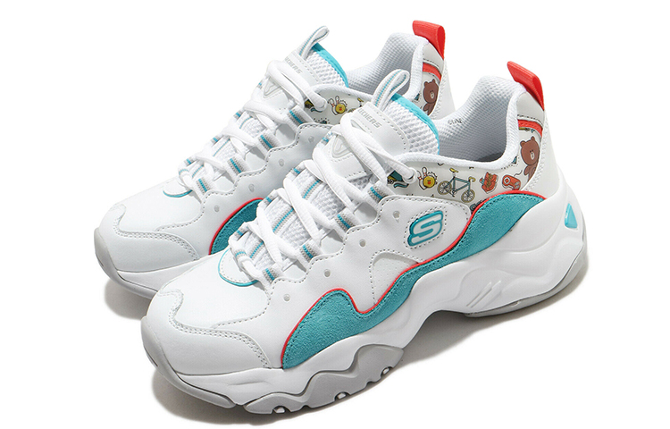 (W) Skechers Line Friends D'Lites 3.0 Low-Top' 'White' 圖 3