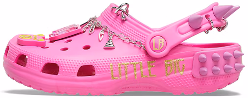 (Women) Crocs LittleBig x Classic Clog Sandals Unisex Pink 207546-6QQ (Women) Crocs LittleBig x Classic Clog Sandals Unisex Pink 207546-6QQ
