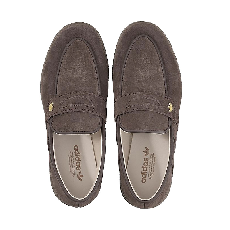 Sizing (W) 乐福鞋 adidas Originals Handball Spezial 白色棕色鞋面 KJ2533