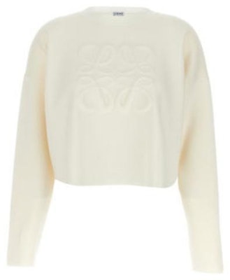 (W) ロエベ ベージュ クルーネック 長袖 プルオーバー スウェットシャツ S540Y14KBG-2100 Order (W) ロエベ ベージュ クルーネック 長袖 プルオーバー スウェットシャツ S540Y14KBG-2100