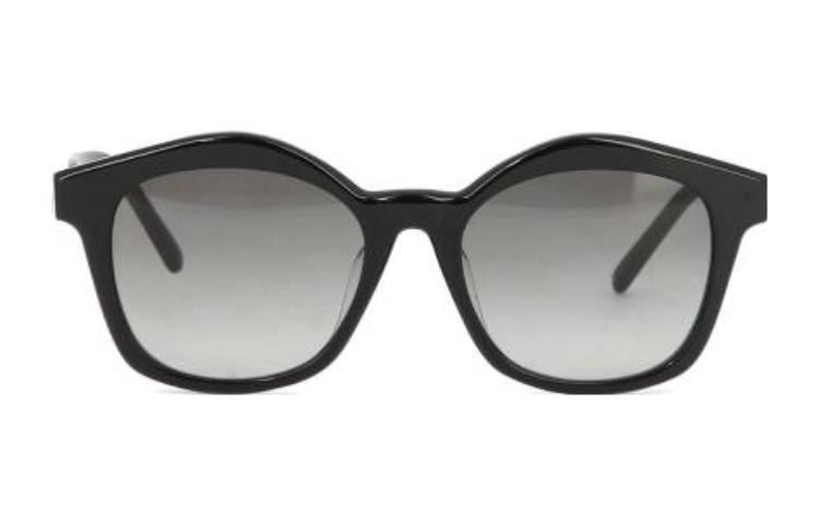 (Women) LOEWE  Black Irregular Shaped Acetate Lettered Sunglasses LW40079U5501B 圖 2