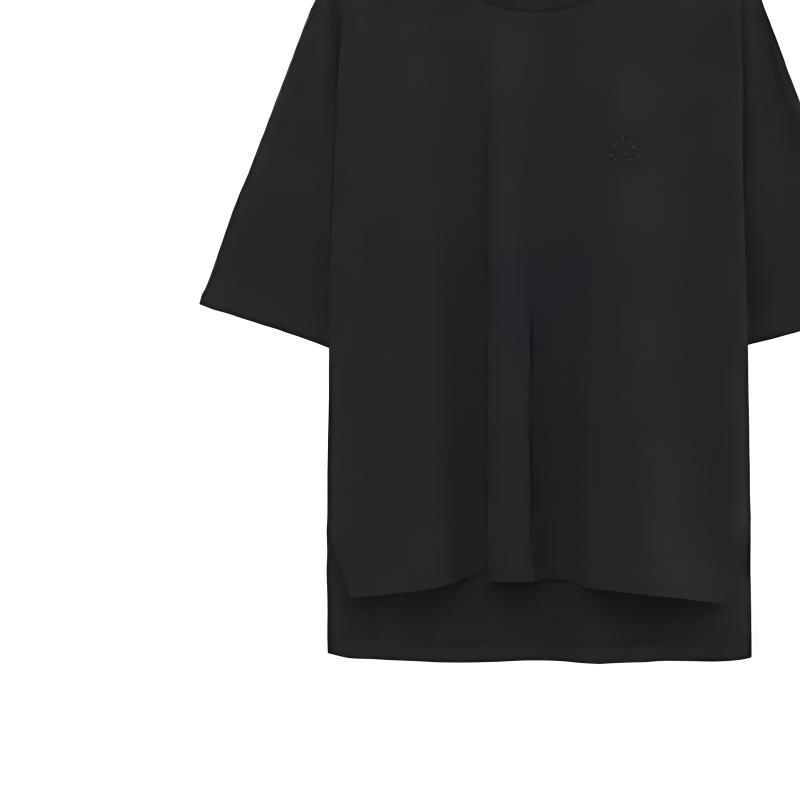 Details for (W) LOEWE Kaos Hitam Oversized Crewneck Polos S359Y22X58-1100