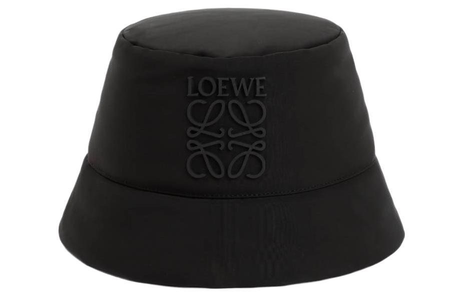 (Women) LOEWE  Black Polyester Bucket Hat with Logo Design. K820HB1X631100