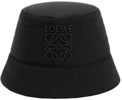 (Women) LOEWE Black Polyester Bucket Hat with Logo Design. K820HB1X631100 (Women) LOEWE Black Polyester Bucket Hat with Logo Design. K820HB1X631100