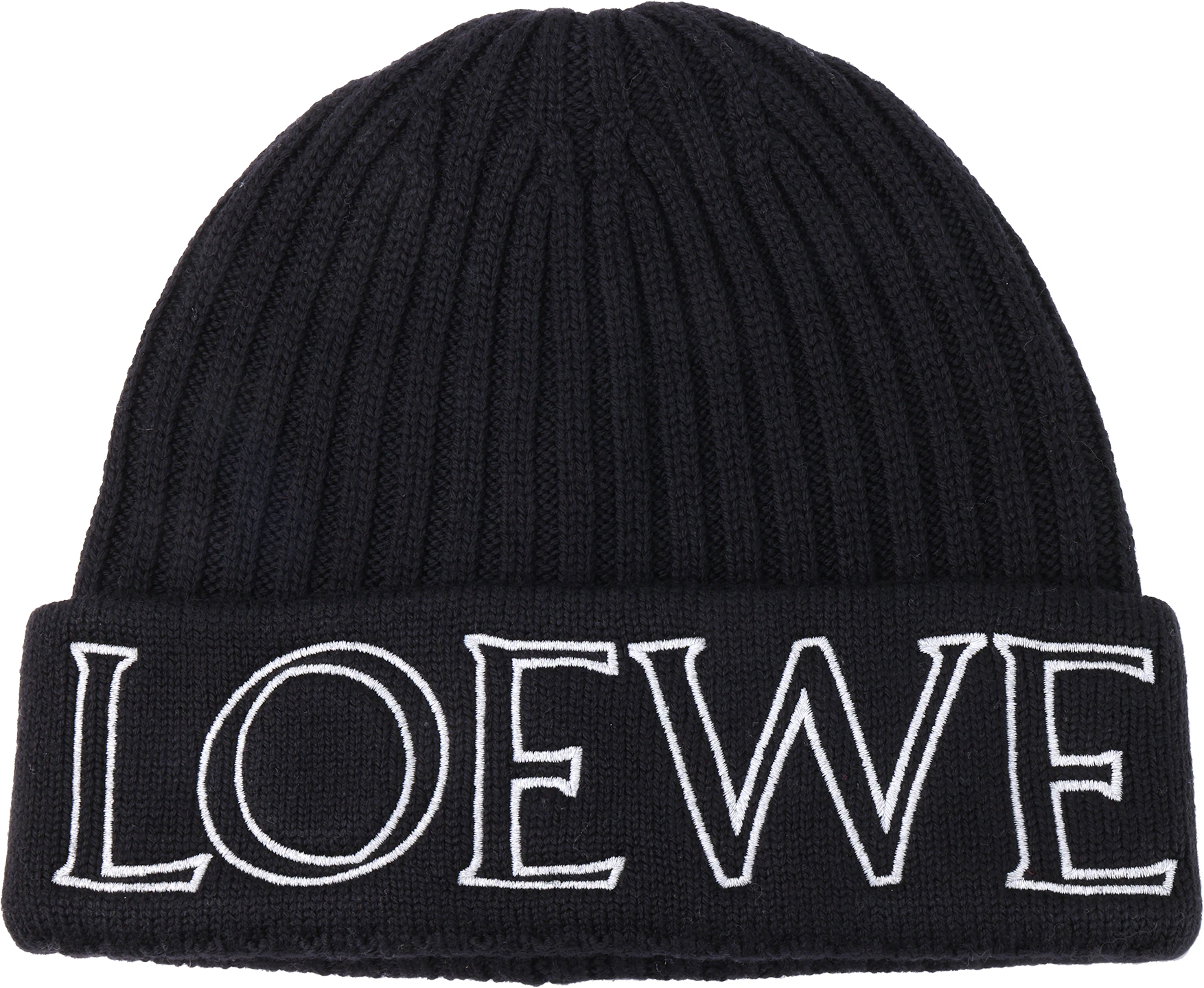 women-loewe-black-ribbed-knit-wool-beanie-hat-f000257-x38