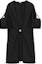 Buy (Women) LOEWE Black Short Sleeve Ruched Mini Dress FW24 S359Y09XEF-1100