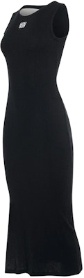 (Women) LOEWE Black Sleeveless Midi Dress with Embroidered Logo and Cinched Waist. S359Y51X68-1100 Shop (Women) LOEWE Black Sleeveless Midi Dress with Embroidered Logo and Cinched Waist. S359Y51X68-1100