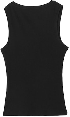 (W) Camiseta sin mangas ajustada negra LOEWE con bordado de logo. S359Y23X84-110 Lookbook (W) Camiseta sin mangas ajustada negra LOEWE con bordado de logo. S359Y23X84-110