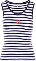 (Women) LOEWE Blue Pattern Striped Sleeveless Pullover Vest. S359Y23X894-933 (Women) LOEWE Blue Pattern Striped Sleeveless Pullover Vest. S359Y23X894-933