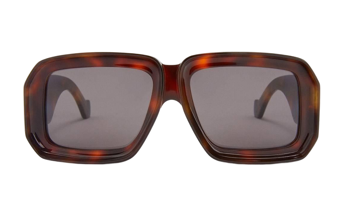 Lookbook (W) LOEWE Coklat Bingkai Tidak Sekata Cermin Mata Fashion G616446X014036