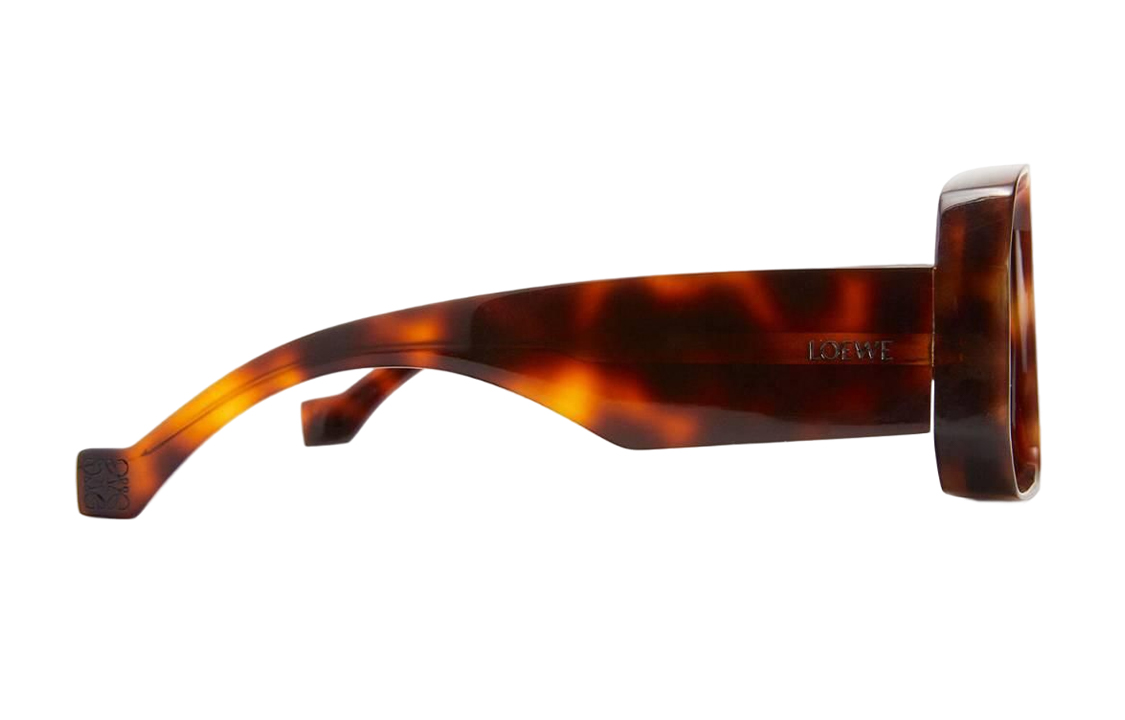 Shop (W) LOEWE Coklat Bingkai Tidak Sekata Cermin Mata Fashion G616446X014036