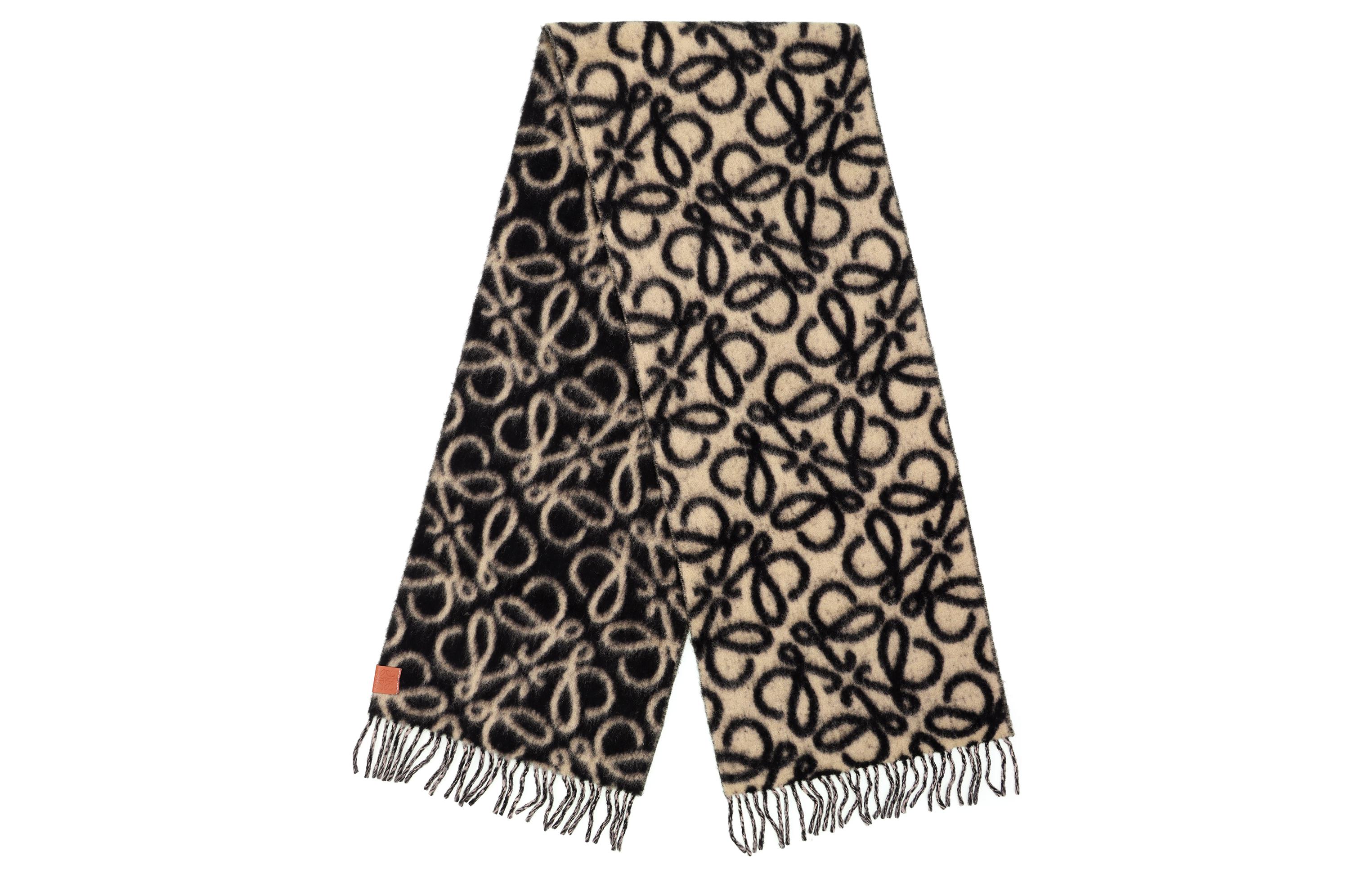 (Women) LOEWE  Brown Knit Scarf with Tassels - Warm and Stylish. F811257X232152 圖 5