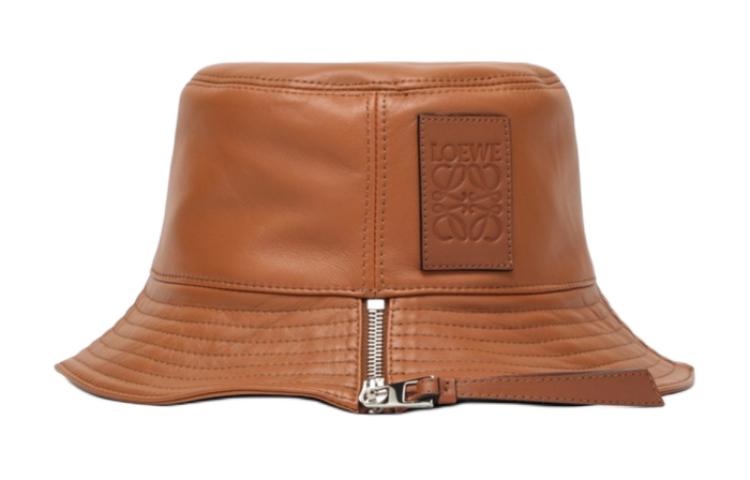 Lookbook (W) LOEWE 棕色皮革漁夫帽附品牌標誌設計 112.10.010LE