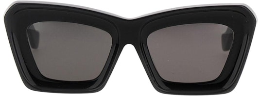 (Women) LOEWE Cat-Eye Acetate Black Sunglasses with Temple Details. LW40145F5 (Women) LOEWE Cat-Eye Acetate Black Sunglasses with Temple Details. LW40145F5
