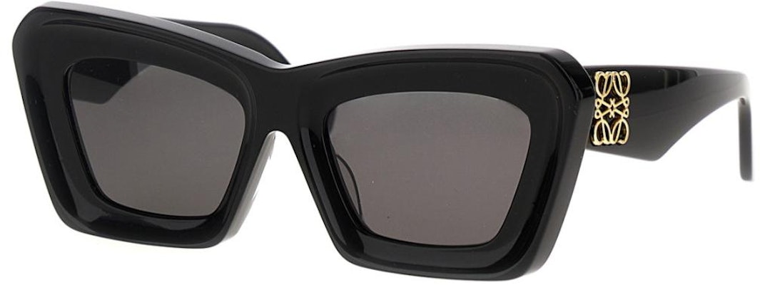 (W) LOEWE 猫眼黑色醋酸板太阳镜附镜腿细节 LW40145F5 Lookbook (W) LOEWE 猫眼黑色醋酸板太阳镜附镜腿细节 LW40145F5