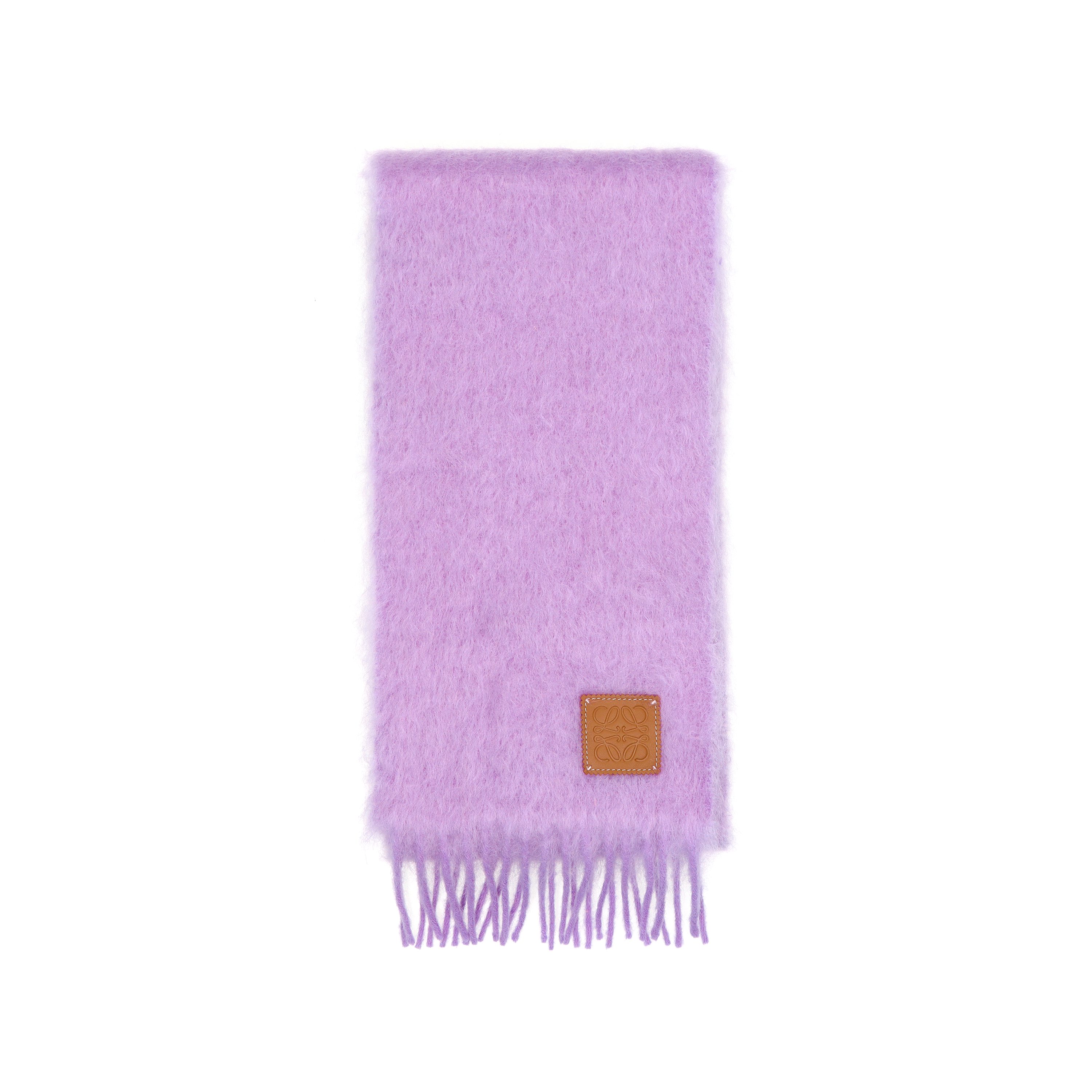 (Women) Loewe  Fringe Edge Knitted Scarf Purple. F655254X01-6120 圖 4