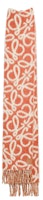 (Women) LOEWE Fringe Wool Scarf Orange/White 100913556 (Women) LOEWE Fringe Wool Scarf Orange/White 100913556