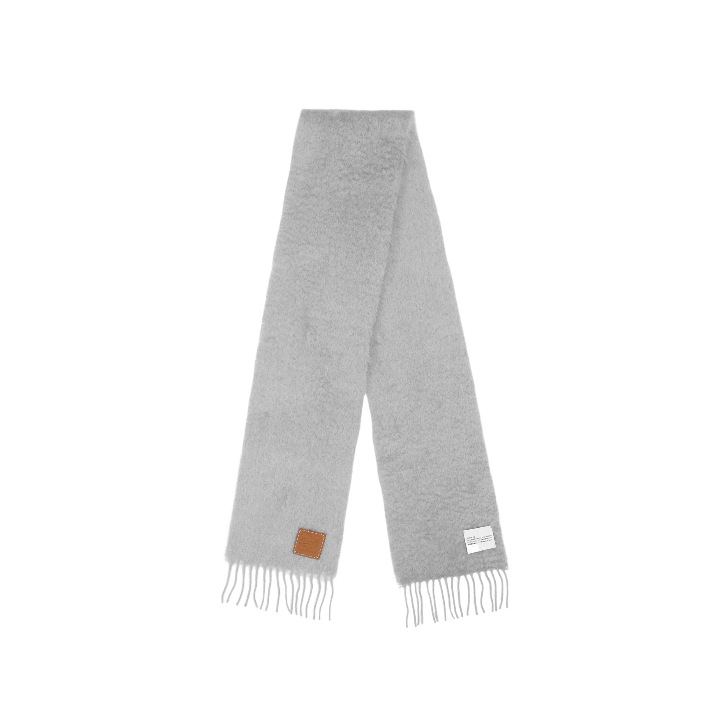 (Women) LOEWE  Fringed Logo Wool Scarf F655254X01 圖 3