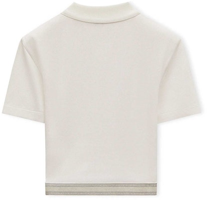 (W) ロエベ FW24 ホワイト ロゴ ジャカード 半袖 ポロシャツ. S359Y23XA5-2100 Lookbook (W) ロエベ FW24 ホワイト ロゴ ジャカード 半袖 ポロシャツ. S359Y23XA5-2100