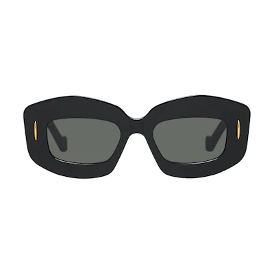 (Women) LOEWE Geometric Logo Black Irregular Sunglasses LW40114F01A