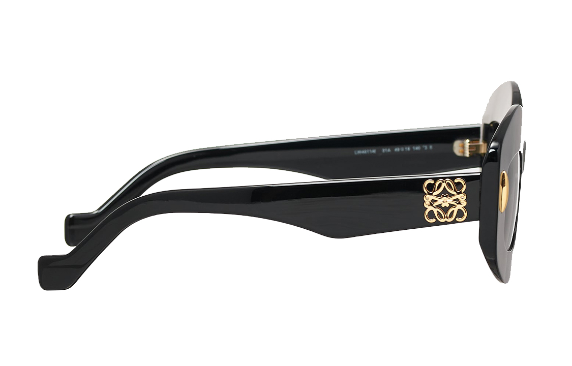 Lookbook (W) LOEWE 几何标志黑色不规则太阳镜 LW40114F01A