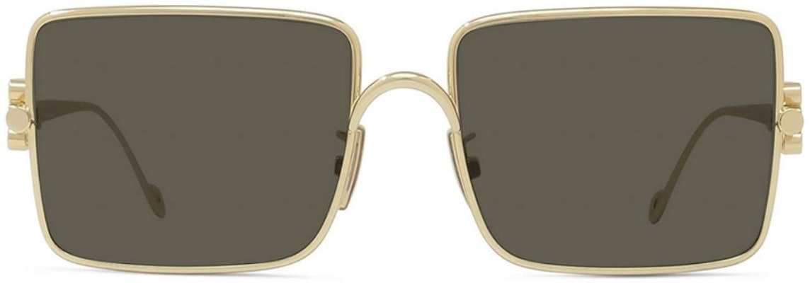 (W) LOEWE 金色方形金属太阳镜带侧标志。 LW40106U30N Lookbook (W) LOEWE 金色方形金属太阳镜带侧标志。 LW40106U30N