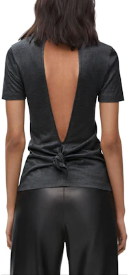 (W) LOEWE Baju Kelabu Tanpa Belakang Logo Regular. S540Y07XDK1720 Details for (W) LOEWE Baju Kelabu Tanpa Belakang Logo Regular. S540Y07XDK1720