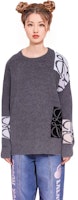 (W) LOEWE 灰色花卉印花圆领长袖毛衣. S359Y14KCY-1584 Purchase (W) LOEWE 灰色花卉印花圆领长袖毛衣. S359Y14KCY-1584