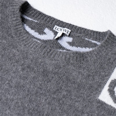 (W) LOEWE Sudadera Gris de Manga Larga con Estampado Floral. S359Y14KCY-1584 Cheap (W) LOEWE Sudadera Gris de Manga Larga con Estampado Floral. S359Y14KCY-1584